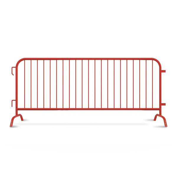 Angry Bull Barricades Interlocking Red Barricade, Removable Bridge Feet, 8.5 ft. AC-HDX85-BR-RD